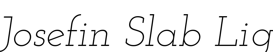 Josefin Slab Light Italic Font Download Free